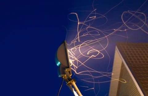 Sparks from a fire Stock Photos