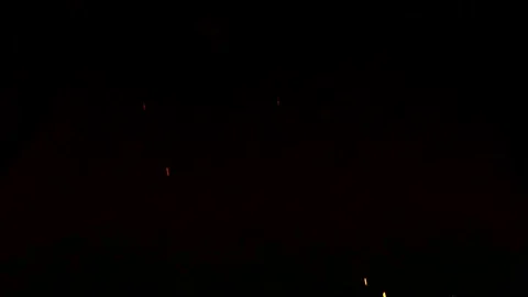 Sparks of fire. Red spark effect template for use in video transit Stock Footage 234600371