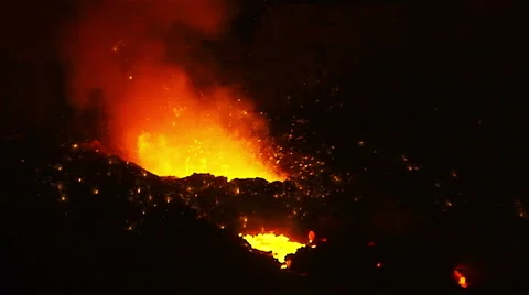 Sparks of fire slow Stock Footage 55507987