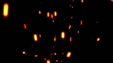 Sparks  Fly Away in the Dark Vídeo Stock 67724744