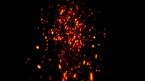 Sparks Fly Away in the Dark 스톡 동영상 67724940