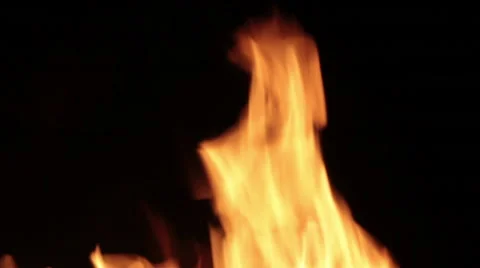 The sparks fly out of fire. Stock Footage 61191037