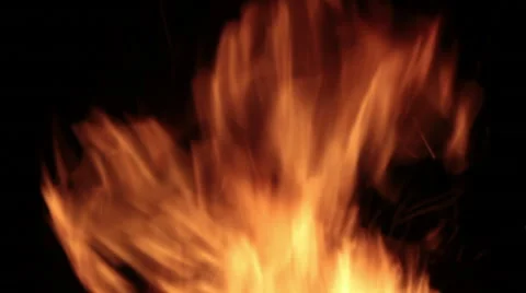 The sparks fly out of fire. Stock Footage 61191044