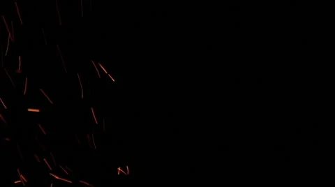 The sparks fly out of fire. Stock Footage 61191076
