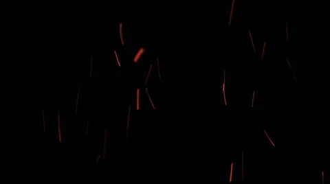 The sparks fly out of fire. Stock Footage 61191255