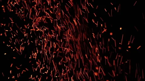The sparks fly out of fire. Stock Footage 61191257