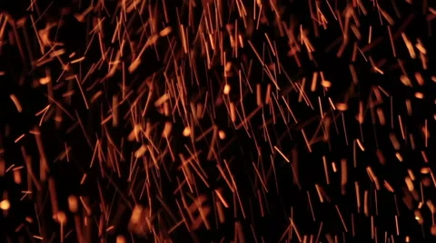The sparks fly out of fire. Stock Footage 61191270