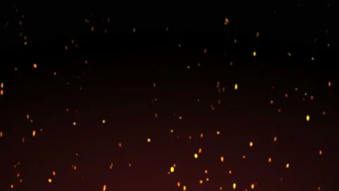 Sparks fly over the fire and fly into the sky. Video stock 108554880