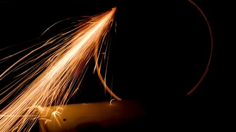 Sparks from grinder 스톡 동영상 103536939