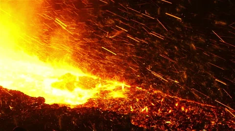 Sparks iron Stock Footage 54683652