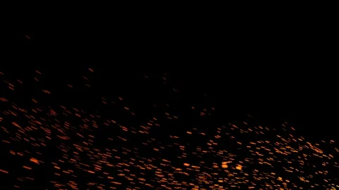 Sparks isolated on black background Video stock 113143106