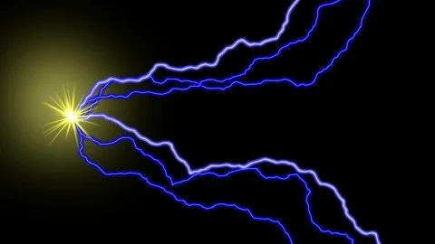 Sparks with lightning Video stock 100398172