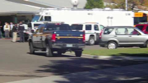 Sparks Middle School Shooting 10-21-13 Crime Scene Investigators Video stock 32144563