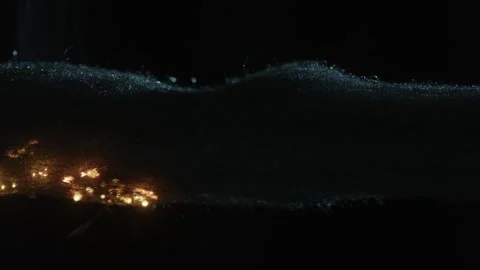 Sparks Move Through. Steel Wool Burning. Stock Footage 255132507