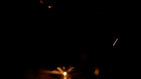 Sparks overlay on dark background Video stock 124839847
