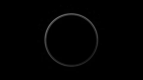 Sparks with round frame on black background Stock Footage 144740642