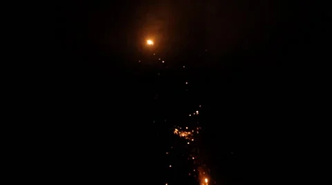 Sparks shoot on black backdrop Stock Footage 40213478