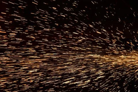 Sparks from Welding Stock Photos