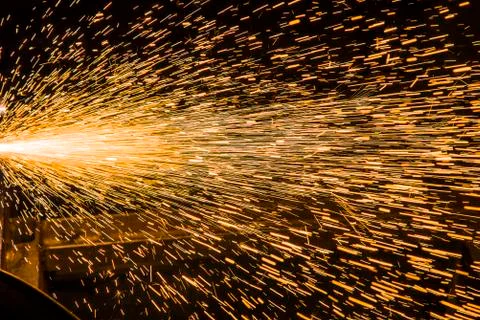 Sparks from Welding Stock Photos