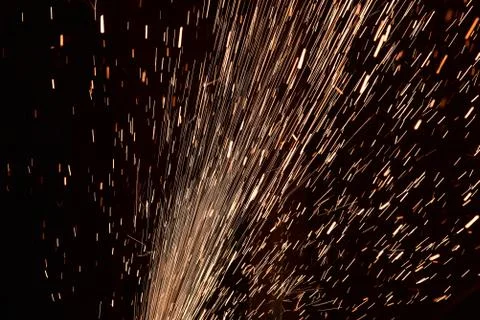 Sparks from Welding Stock Photos