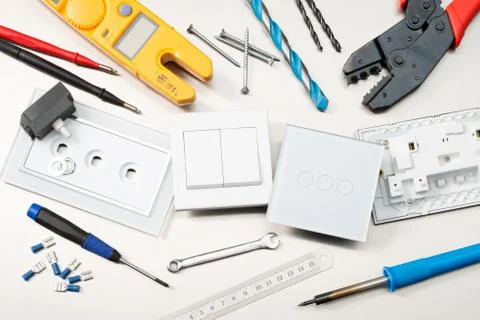 Sparkys tools of the trade Stock Photos