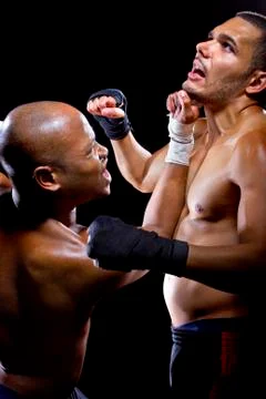 Sparring Fighters Stock Photos