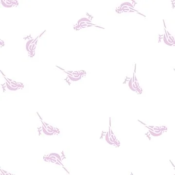 Sparrow bird glyph seamless pattern 스톡 일러스트