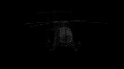 Sparrow Helicopter Animation 2 - Alpha 動画素材 25096770