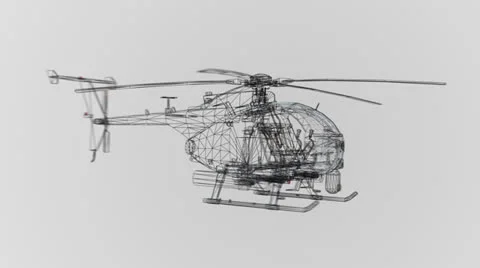 Sparrow Helicopter Animation 2 動画素材 25097061