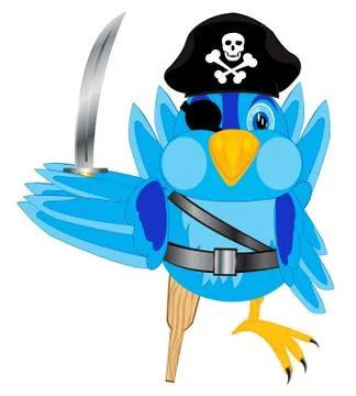 Sparrow pirate Stock Illustration