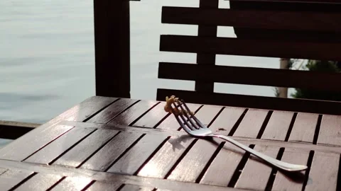 Sparrows eat in a restaurant Stock Footage 150384761