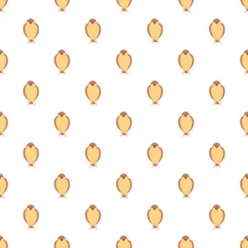 Sparrows wildlife bird pattern seamless repeating design Illustrazione stock