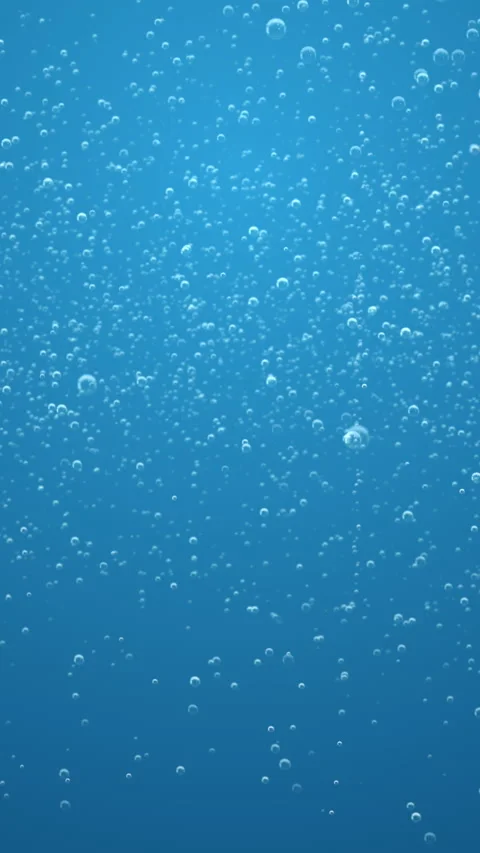 Sparse Blue Soda Bubbles Background with Loop Vidéo 201319896