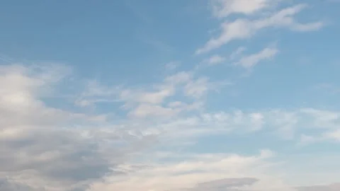Sparse clouds time lapse Stock Footage 267120031