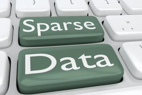 Sparse Data concept Foto stock