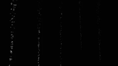 Sparse Stream Bubbles Background Alpha Channel Matte with Loop Stock Footage 68946287