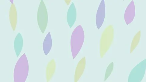 Sparse translucent leaf forms float across a refreshing mint surface, creat.. Stock Illustration