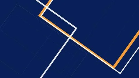 Sparse white and golden angular paths cross a rich navy field, delivering a.. 스톡 일러스트