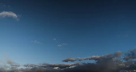 Sparse Wipsy To Thick Cloud Blue Sky Timelapse 4K Stock Footage 113897781