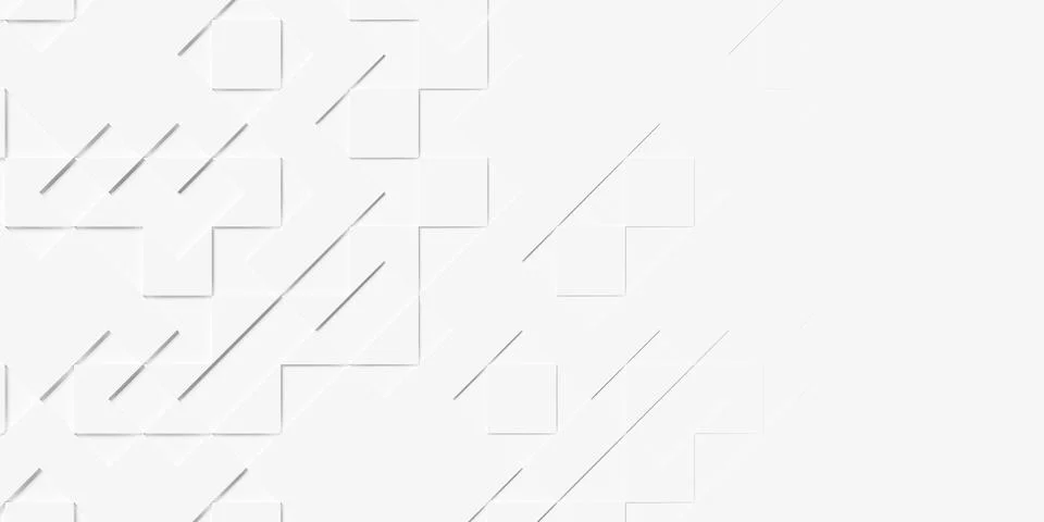 Sparsely positioned white triangles geometrical background wallpaper banner.. Stock Illustration