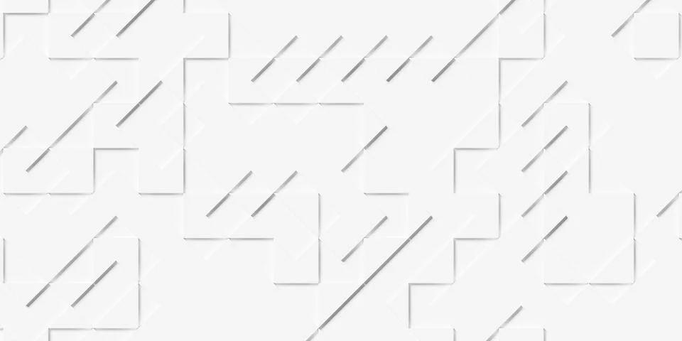 Sparsely positioned white triangles geometrical background wallpaper banner.. Stock Illustration