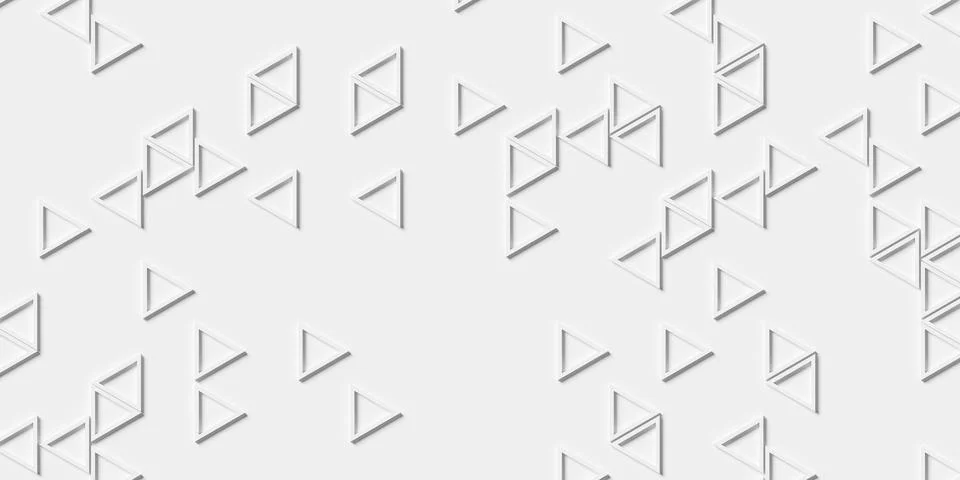 Sparsely scattered offset triangle frames geometrical background wallpaper .. Stock Illustration