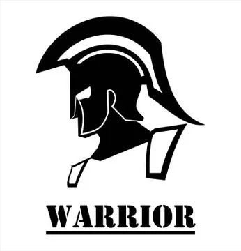 Sparta warrior head Stock Illustration