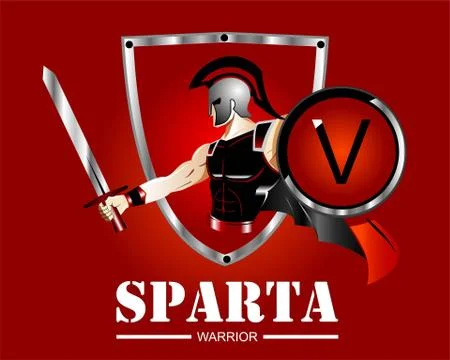 Sparta warrior Stock Illustration
