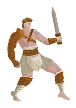 Spartacus gladiator slave warrior Stock Illustration