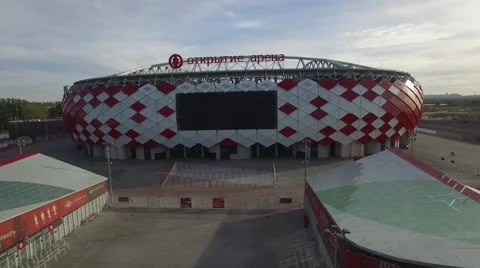 Aerial View of Otkritie Arena Stadium in Moscow Editorial Stock