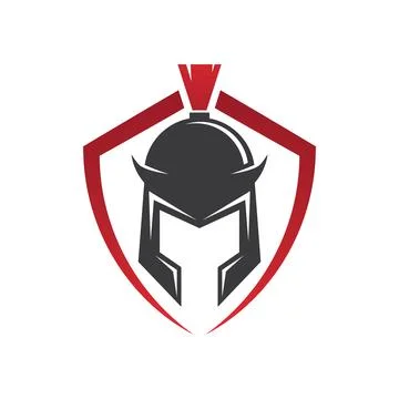 Spartan gladiator logo Stock Illustration