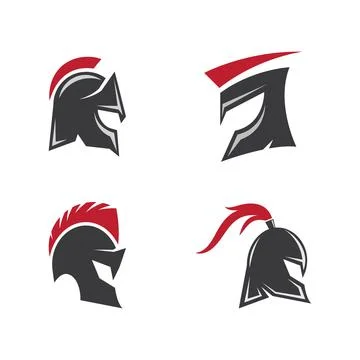 Spartan gladiator logo 스톡 일러스트