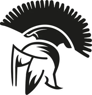Spartan helmet Illustrazione stock