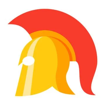 Spartan Helmet Vector Icon Stock Illustration